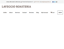 Tablet Screenshot of laveggiocoffee.com